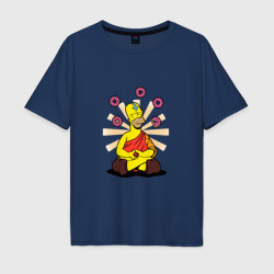 Homer Relax – Мужская футболка хлопок Oversize с принтом купить со скидкой в -16%