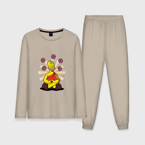 Мужская пижама с лонгсливом хлопок Homer Relax