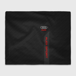 Плед 3D Audi carbon Ауди карбон