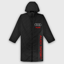 Женский дождевик 3D Audi carbon Ауди карбон