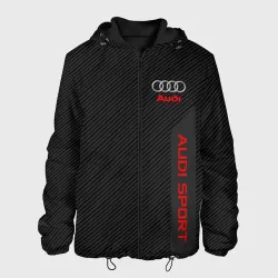 Мужская куртка 3D Audi carbon Ауди карбон
