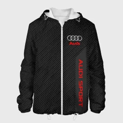 Мужская куртка 3D Audi carbon Ауди карбон