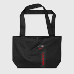 Пляжная сумка 3D Audi carbon Ауди карбон