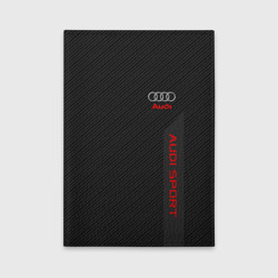 Обложка для автодокументов Audi carbon Ауди карбон