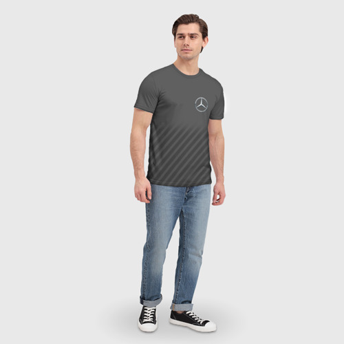 Мужская футболка 3D MERCEDES BENZ SPORT       , цвет 3D печать - фото 5