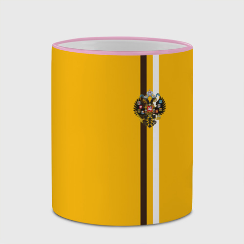 Кружка с полной запечаткой Лента с гербом, Российская Империя, цвет Кант розовый - фото 4