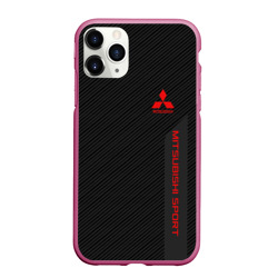 Чехол для iPhone 11 Pro Max матовый Mitsubishi sport