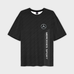 Мужская футболка oversize 3D Mercedes Benz sport