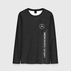Мужской лонгслив 3D Mercedes Benz sport