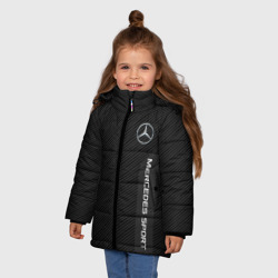 Зимняя куртка для девочек 3D Mercedes Benz sport - фото 2