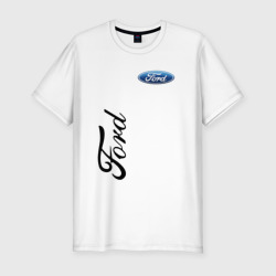 Ford – Мужская футболка хлопок Slim с принтом купить