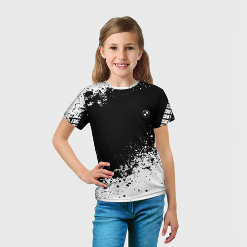 Детская футболка 3D Bmw brand motors, цвет 3D печать - фото 5