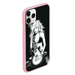 Чехол для iPhone 11 Pro матовый Девушка с гитарой - фото 2