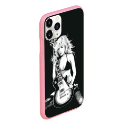 Чехол для iPhone 11 Pro Max матовый Девушка с гитарой - фото 2