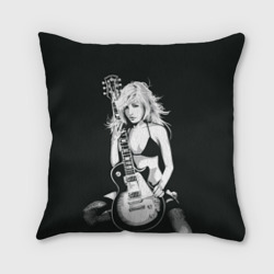 Подушка 3D Девушка с гитарой