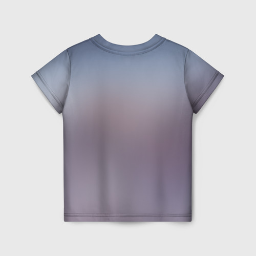 Детская футболка 3D с принтом Zero Two, вид сзади #1
