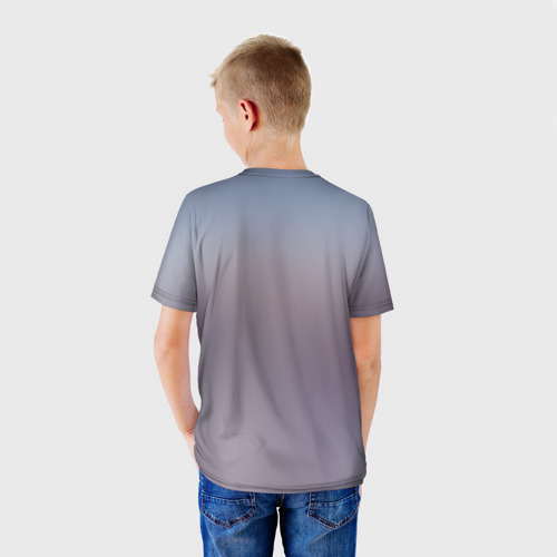 Детская футболка 3D с принтом Zero Two, вид сзади #2