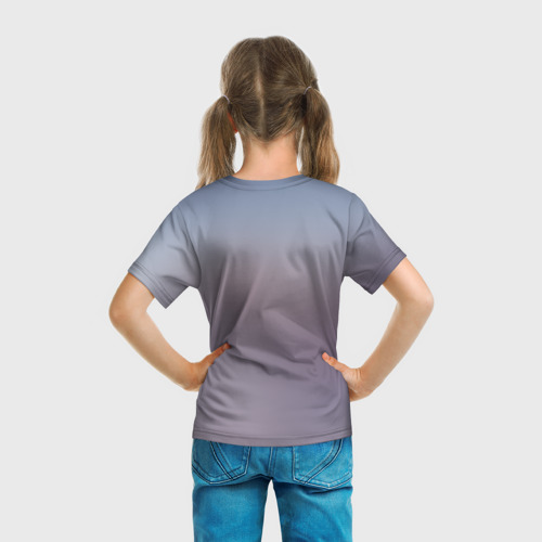 Детская футболка 3D с принтом Zero Two, вид сзади #2