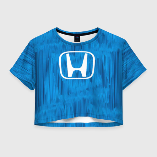 Женская футболка Crop-top 3D Honda sport color