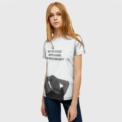 Женская футболка 3D Илон и ракета - фото 2
