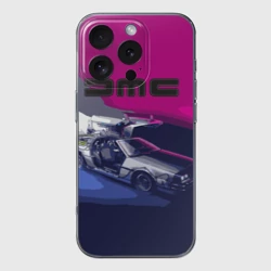 Чехол для iPhone 16 Pro Max силиконовый с защитой камеры DeLorean