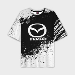 Мужская футболка oversize 3D Mazda abstract sport