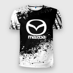 Мужская футболка 3D Slim Mazda abstract sport
