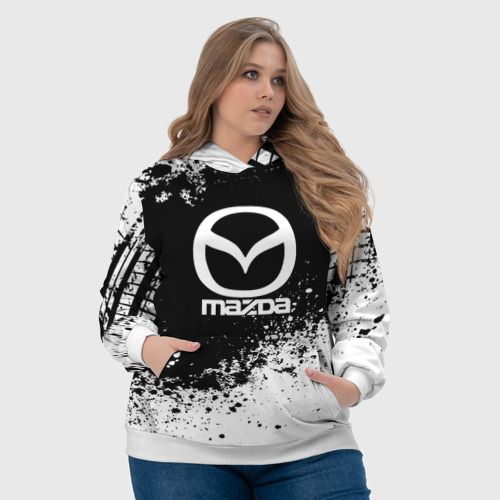 Женская толстовка 3D Mazda abstract sport, цвет 3D печать - фото 6