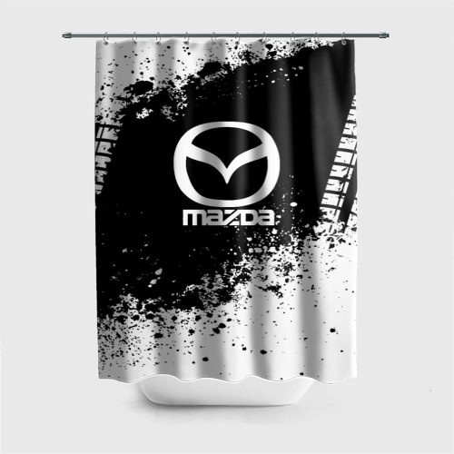 Штора 3D для ванной Mazda abstract sport