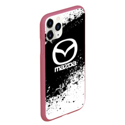 Чехол для iPhone 11 Pro Max матовый Mazda abstract sport - фото 2