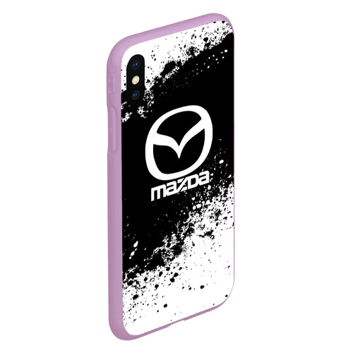 Чехол для iPhone XS Max матовый Mazda abstract sport, цвет сиреневый - фото 3