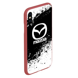 Чехол для iPhone XS Max матовый Mazda abstract sport - фото 2