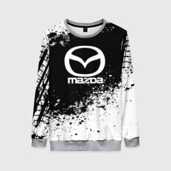 Женский свитшот 3D Mazda abstract sport