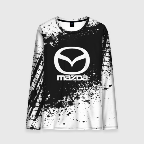 Мужской лонгслив 3D Mazda abstract sport