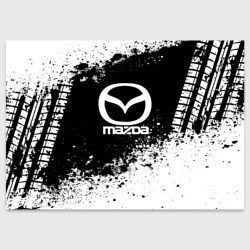 Поздравительная открытка Mazda abstract sport