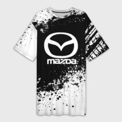 Платье-футболка 3D Mazda abstract sport