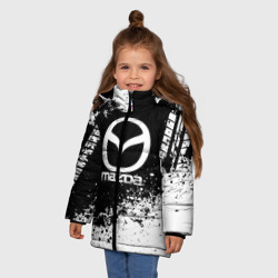 Зимняя куртка для девочек 3D Mazda abstract sport - фото 2