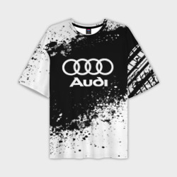 Мужская футболка oversize 3D Audi abstract sport