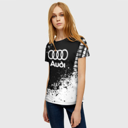 Женская футболка 3D Audi abstract sport - фото 2