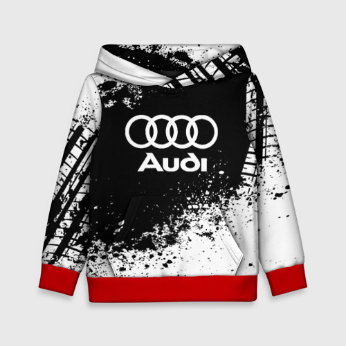 Детская толстовка 3D Audi abstract sport, цвет красный