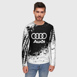 Мужской лонгслив 3D Audi abstract sport - фото 2