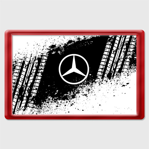 Магнит 45*70 Mercedes abstract sport, цвет красный