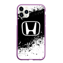 Чехол для iPhone 11 Pro Max матовый Honda abstract sport