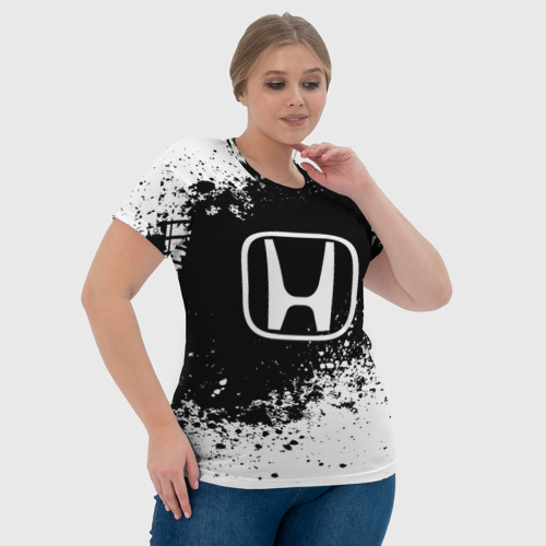 Женская футболка 3D Honda abstract sport - фото 6