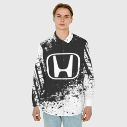 Мужская рубашка oversize 3D Honda abstract sport - фото 2