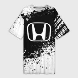 Платье-футболка 3D Honda abstract sport