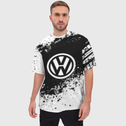 Мужская футболка oversize 3D Volkswagen abstract sport - фото 2