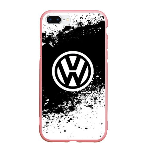 Чехол для iPhone 7Plus/8 Plus матовый Volkswagen abstract sport, цвет баблгам