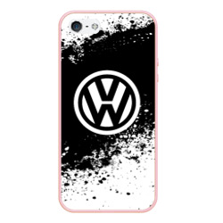 Чехол для iPhone 5/5S матовый Volkswagen abstract sport