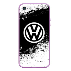 Чехол для iPhone 5/5S матовый Volkswagen abstract sport